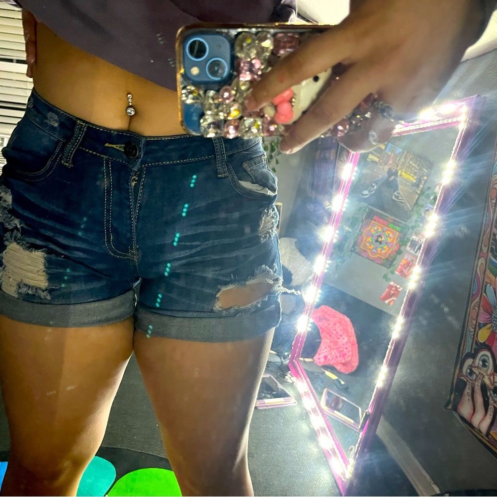 Y2K Jean Shorts